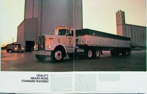 1976 Kenworth W-900 Heavy Duty Truck Features Sales Brochure Original