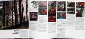 1976 Kenworth W-900 Heavy Duty Truck Features Sales Brochure Original