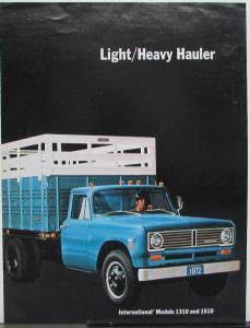 1972 International 1310 & 1510 Light Heavy Hauler Trucks Sales Brochure Folder