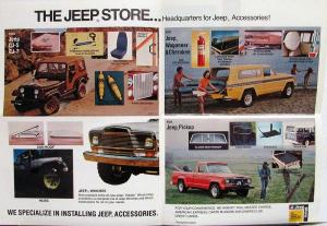 1979 Jeep Store Accessories Sales MAILER Brochure Folder Original