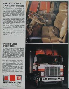 1978 GMC Astro 95 Truck Sales Brochure Original