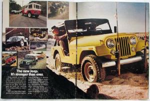 1972 Jeep with the Guts to Come on Stronger than Ever Sales Brochure