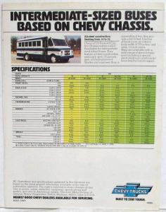 1978 Chevrolet Truck School Bus Chassis Sales Brochure