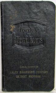 1925 Fordex Ford Facts Pocket Reference - Model T Fordson Tractor Lincoln