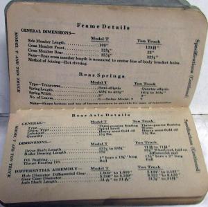 1925 Fordex Ford Facts Pocket Reference - Model T Fordson Tractor Lincoln