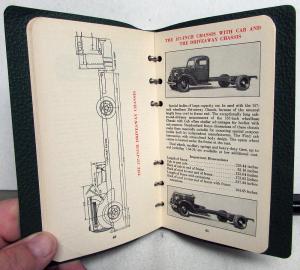 1938 Ford Trucks & Commercial Cars Sales Manual Reference Data Book Pickup Panel