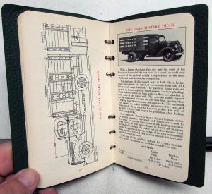 1938 Ford Trucks & Commercial Cars Sales Manual Reference Data Book Pickup Panel