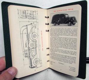 1938 Ford Trucks & Commercial Cars Sales Manual Reference Data Book Pickup Panel