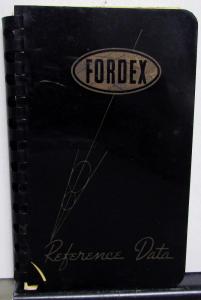 1936 Fordex Sales Reference Data Book Ford Car Truck Lincoln-Zephyr Seco Publish