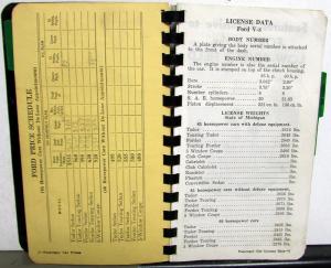 1936 Fordex Sales Reference Data Book Ford Car Truck Lincoln-Zephyr Seco Publish