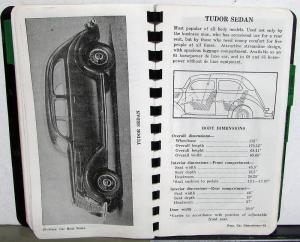 1936 Fordex Sales Reference Data Book Ford Car Truck Lincoln-Zephyr Seco Publish