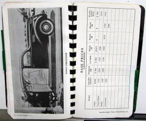 1936 Fordex Sales Reference Data Book Ford Car Truck Lincoln-Zephyr Seco Publish