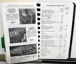 1936 Fordex Sales Reference Data Book Ford Car Truck Lincoln-Zephyr Seco Publish