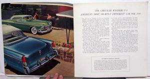 1956 Chrysler Windsor V8 Newport Nassau Town & Country Coupe XL Sale Brochure