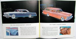 1956 Chrysler New Yorker St. Regis Newport Town & Country XL Sales Brochure