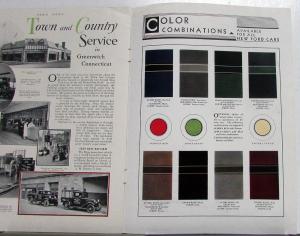 1932 Ford News June Issue Color Paint Combinations & Wheel Colors Available Orig