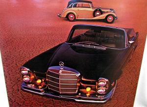 1968 Mercedes Benz Dealer Showroom Poster New 280SE & 540K Orig