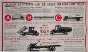 1920-1928 Columbia Slip On Frame for Ford Model TT 1-Ton Truck Sales Brochure