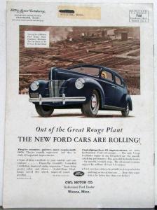 1939 Ford News November Issue Ford V8 Mercury 8 Lincoln Zephyr V12 Original