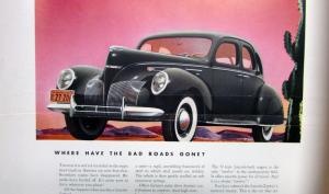 1939 Lincoln Zephyr V12 Four Door Two Door Sedan Spring Ad Proof