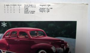 1939 Lincoln Zephyr V12 4 Door Sedan Winter Big Ad Proof