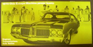 1970 Oldsmobile Selling Facts Salesman Kit Colors Escape Machine Power Teams 442