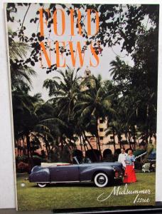 1940 Ford News Magazine August Issue Lincoln Zephyr The Ford Song Original