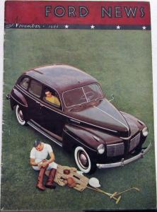 1940 Ford News Magazine November Issue 1941 Lincoln Mercury Ford Original