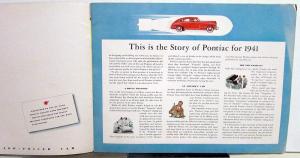 1941 Pontiac Deluxe Streamliner Custom Torpedo Fleet Six Eight Sales Brochure