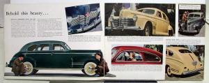 1941 Pontiac Deluxe Streamliner Custom Torpedo Fleet Six Eight Sales Brochure