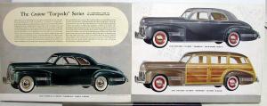 1941 Pontiac Deluxe Streamliner Custom Torpedo Fleet Six Eight Sales Brochure