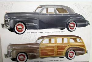 1941 Pontiac Deluxe Streamliner Custom Torpedo Fleet Six Eight Sales Brochure