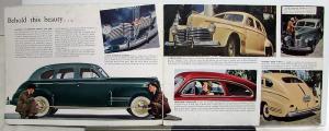 1941 Pontiac Deluxe Streamliner Custom Torpedo Fleet Six Eight Sales Brochure