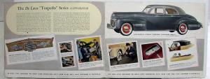 1941 Pontiac Deluxe Streamliner Custom Torpedo Fleet Six Eight Sales Brochure