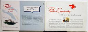 1942 Pontiac Streamliner Torpedo Original Dealer Sales Brochure Large Prestige