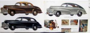 1942 Pontiac Streamliner Torpedo Original Dealer Sales Brochure Large Prestige