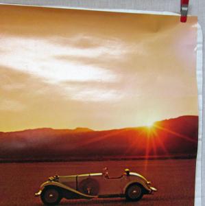 1969 Mercedes-Benz Dealer Showroom Poster 300 SEL & SSK Large 24 X 36