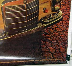 1969 Mercedes-Benz Dealer Showroom Poster 300 SEL & SSK Large 24 X 36