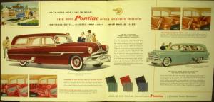 1953 Pontiac Steel Station Wagon Dealer Sales Brochure