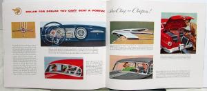 1954 Pontiac Star Chief Silver Streak Chieftain Sales Brochure Large Prestige