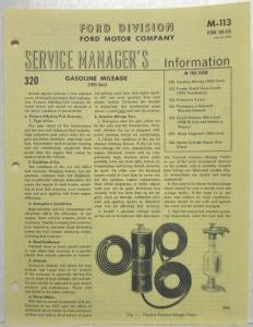 1955 Ford Service Managers Information Service Letters Lot