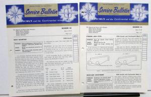 1956 Lincoln Technical Service Bulletins Lot