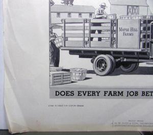 1934 Ford V8 Truck Ad Proof