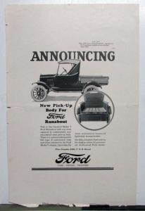 1925 Ford Model T Runabout Pickup Truck Ad Proof