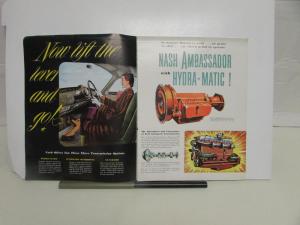 1950 Nash Airflyte Ambassador Dealer Large Color Sales Brochure Folder Original