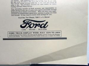 1926 Ford One Ton Model T Delivery Runabout Ad Proof