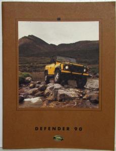 1995 Land Rover Defender 90 Sales Brochure Original