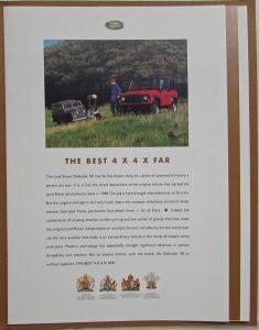 1995 Land Rover Defender 90 Sales Brochure Original