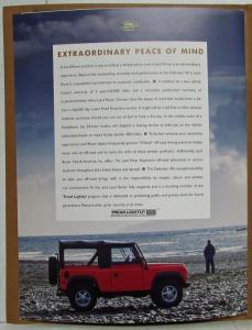 1995 Land Rover Defender 90 Sales Brochure Original