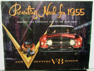 1955 Nash Dealer Prestige Brochure Ambassador Statesman Rambler Metropolitan